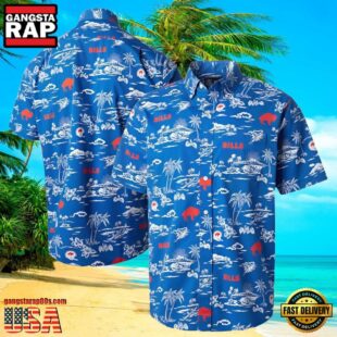 NFL Reyn Spooner Royal Mens Buffalo Bills Hawaiian Shirt