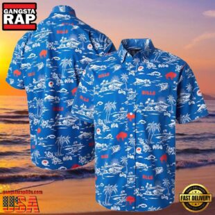 NFL Reyn Spooner Royal Mens Buffalo Bills Hawaiian Shirt