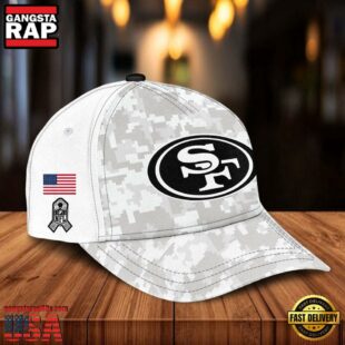 NFL San Francisco 49ers Camo 2024 Salute to Service Baseball Cap 2