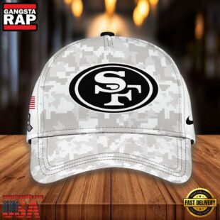 NFL San Francisco 49ers Camo 2024 Salute to Service Baseball Cap