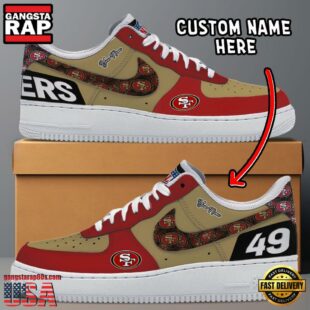 NFL San Francisco 49ers Logo Team Design Custom Air Force 1 Shoes