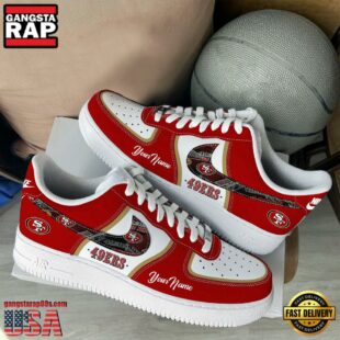 NFL San Francisco 49ers Logo Team Limited Edition New Design Custom Air Force 1 Shoes