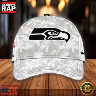 NFL Seattle Seahawks Camo 2024 Salute to Service Baseball Cap