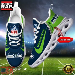 NFL Seattle Seahawks Football Team Design Max Soul Shoes, Football New Sneaker Shoes