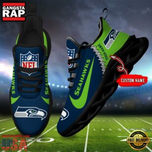 NFL Seattle Seahawks Football Team Design Max Soul Shoes, Football New Sneaker Shoes