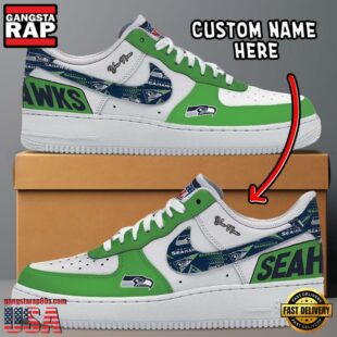 NFL Seattle Seahawks Logo Team Design Custom Air Force 1 Shoes