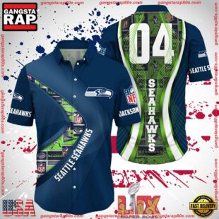 NFL Seattle Seahawks Super Bowl LIX Fans Custom Hawaiian Shirt