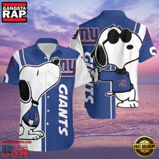 NFL Snoopy Ny Giants Hawaiian Shirt