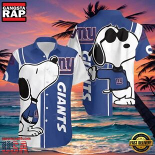 NFL Snoopy Ny Giants Hawaiian Shirt