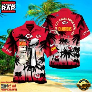 NFL Super Bowl Champions Kansas City Chiefs Hawaiian Shirt