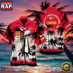 NFL Super Bowl Champions Kansas City Chiefs Hawaiian Shirt