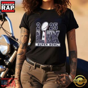 NFL Super Bowl LIIX 2025 Unisex T Shirt Gift For Fans