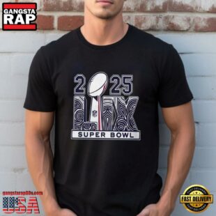 NFL Super Bowl LIIX 2025 Unisex T Shirt Gift For Fans