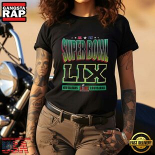 NFL Super Bowl LIX New Orleans Louisiana Unisex T Shirt Black Color