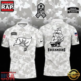 NFL Tampa Bay Buccaneers Camo 2024 Salute to Service Polo Shirt