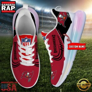 NFL Tampa Bay Buccaneers Custom Rainbow Atmospheric Cushion Running Shoes, Women's Sneaker