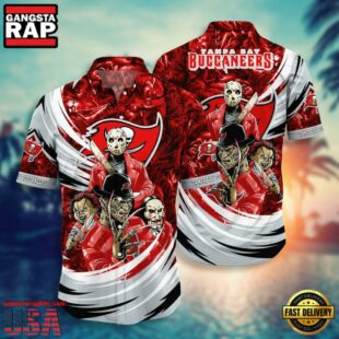 NFL Tampa Bay Buccaneers Halloween Horror Movies Summer Hawaiian Shirts