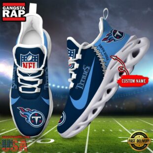 NFL Tennessee Titans Football Team Design Max Soul Shoes, Football New Sneaker Shoes