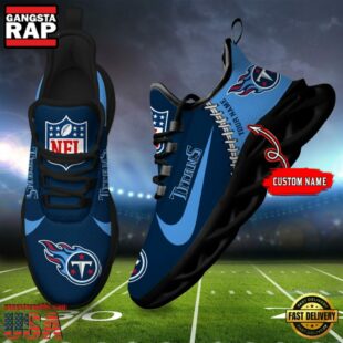 NFL Tennessee Titans Football Team Design Max Soul Shoes, Football New Sneaker Shoes