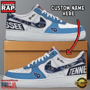 NFL Tennessee Titans Logo Team Design Custom Air Force 1 Shoes