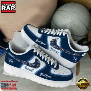 NFL Tennessee Titans Logo Team Limited Edition New Design Custom Air Force 1 Shoes