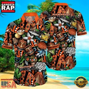 NFL Tiki Cincinnati Bengals Hawaiian Shirt For Men And Women