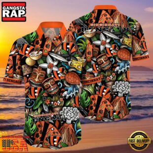 NFL Tiki Cincinnati Bengals Hawaiian Shirt For Men And Women