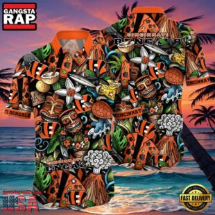 NFL Tiki Cincinnati Bengals Hawaiian Shirt For Men And Women