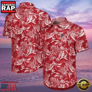 NFL Tommy Bahama Atlanta Falcons Hawaiian Shirts For Men Red