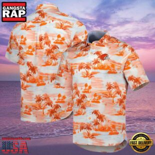 NFL Tommy Bahama Orange Men's Cleveland Browns Hawaiian Shirt