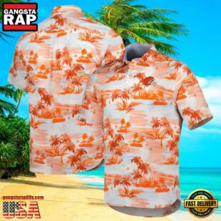 NFL Tommy Bahama Orange Men's Cleveland Browns Hawaiian Shirt