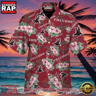 NFL Tropical Hibiscus Atlanta Falcons Hawaiian Shirt