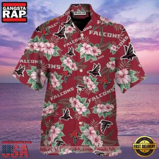 NFL Tropical Hibiscus Atlanta Falcons Hawaiian Shirt