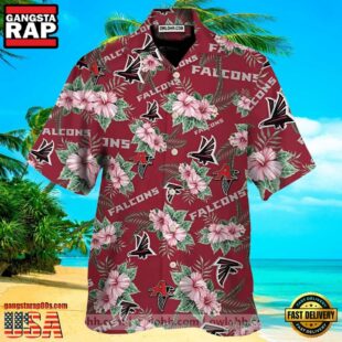 NFL Tropical Hibiscus Atlanta Falcons Hawaiian Shirt