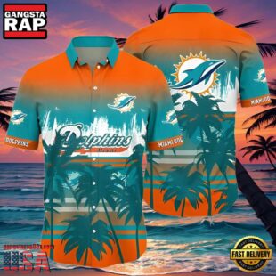 NFL Tropical Summer Sunset Miami Dolphins Hawaiian Shirt