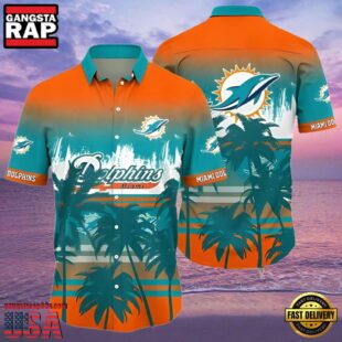 NFL Tropical Summer Sunset Miami Dolphins Hawaiian Shirt