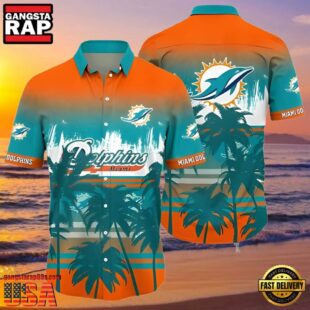 NFL Tropical Summer Sunset Miami Dolphins Hawaiian Shirt