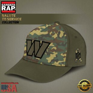 NFL Washington Commanders Arctic Camo 2024 Salute to Service Baseball Cap