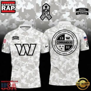 NFL Washington Commanders Camo 2024 Salute to Service Polo Shirt