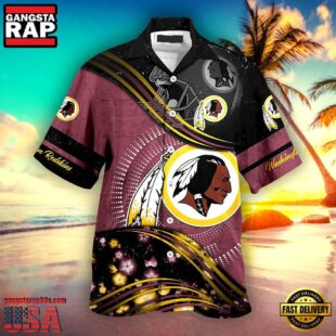 NFL Washington Redskins Summer Button Up New Design Hawaiian Shirt