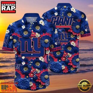 NFL York Giants Tropical Full Flower Summer Hawaiian Shirt