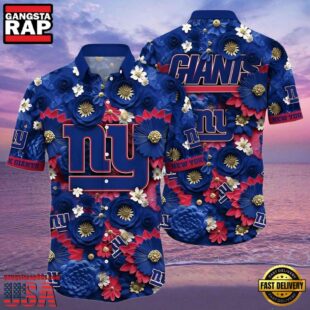 NFL York Giants Tropical Full Flower Summer Hawaiian Shirt