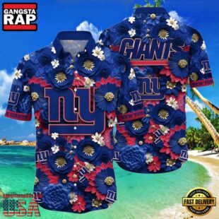 NFL York Giants Tropical Full Flower Summer Hawaiian Shirt