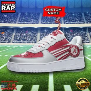 Personalized Name NCAA Alabama Crimson Tide Air Force 1 Shoes