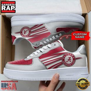 Personalized Name NCAA Alabama Crimson Tide Air Force 1 Shoes