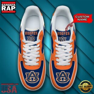 Personalized Name NCAA Auburn Tigers Air Force 1 Shoes