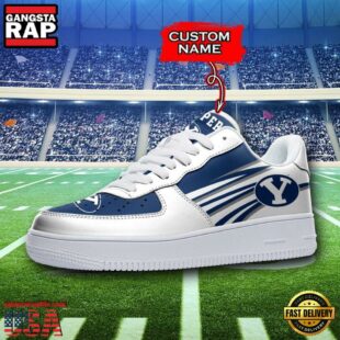 Personalized Name NCAA BYU Cougars Seminoles Air Force 1 Shoes