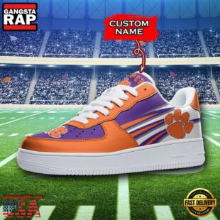 Personalized Name NCAA Clemson Tigers Seminoles Air Force 1 Shoes