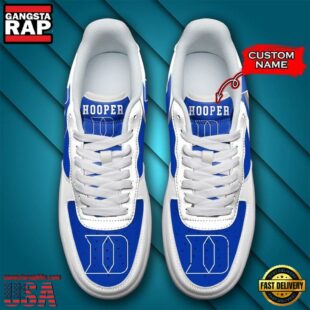 Personalized Name NCAA Duke Blue Devils Seminoles Air Force 1 Shoes