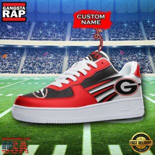 Personalized Name NCAA Georgia Bulldogs Air Force 1 Shoes